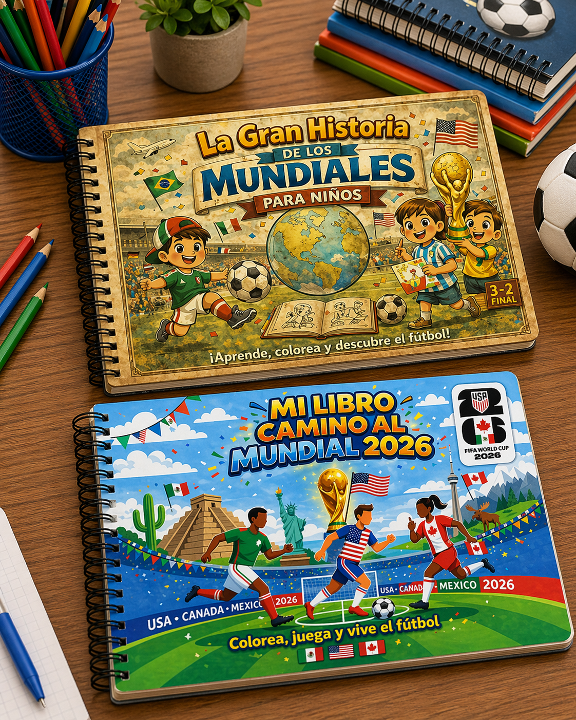 Los 2 libros del pack mundialista