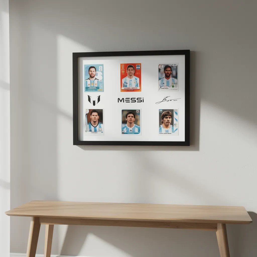 Cuadro Messi en pared